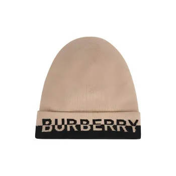 Burberry Embroidered logo Knitted Beanie