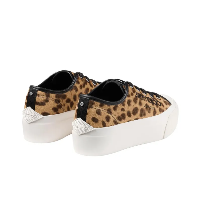 Jimmy Choo PALMA MAXI/F Low-Top Skateboard Shoes Women's Leopard-2