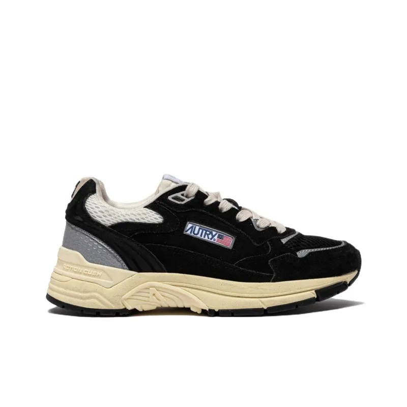 AUTRY Hyperway Abrasion Resistant Low Top Casual Shoes Women's Black Silver-1