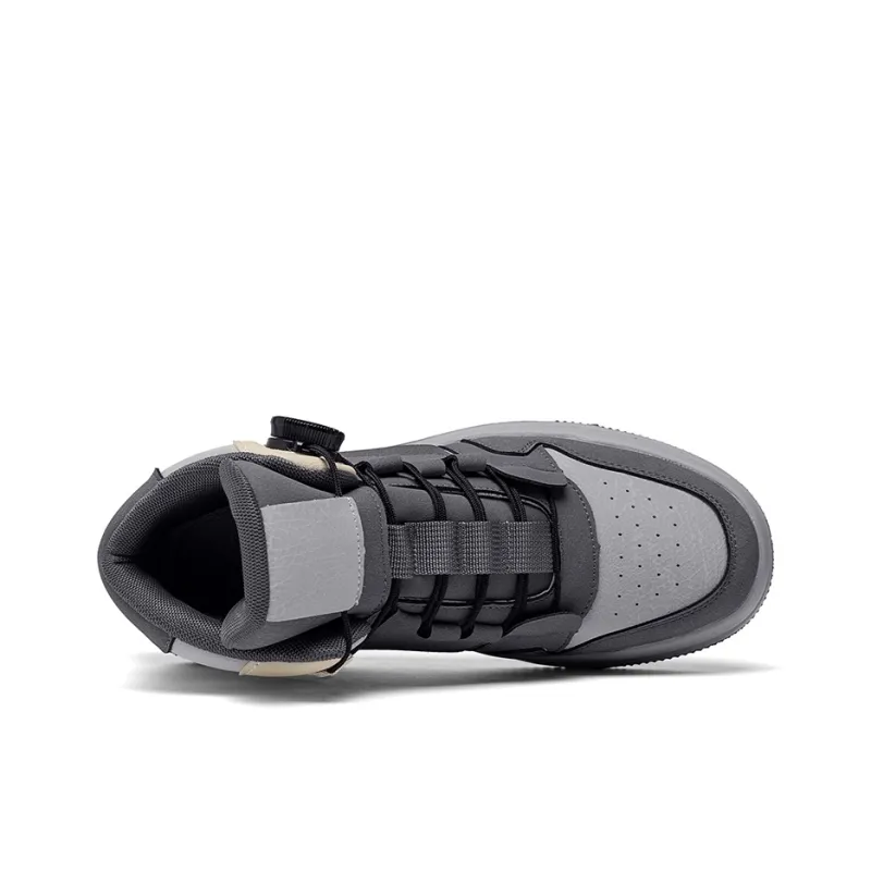 OFFER AITR Anti Slip And Wear Resistant Breathable High Top Skateboard Shoes Men's-15