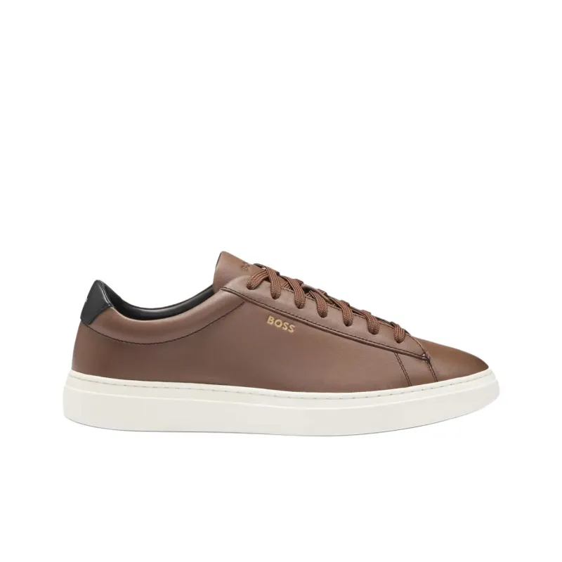 HUGO BOSS Skateboard Shoes Men's Brown-1