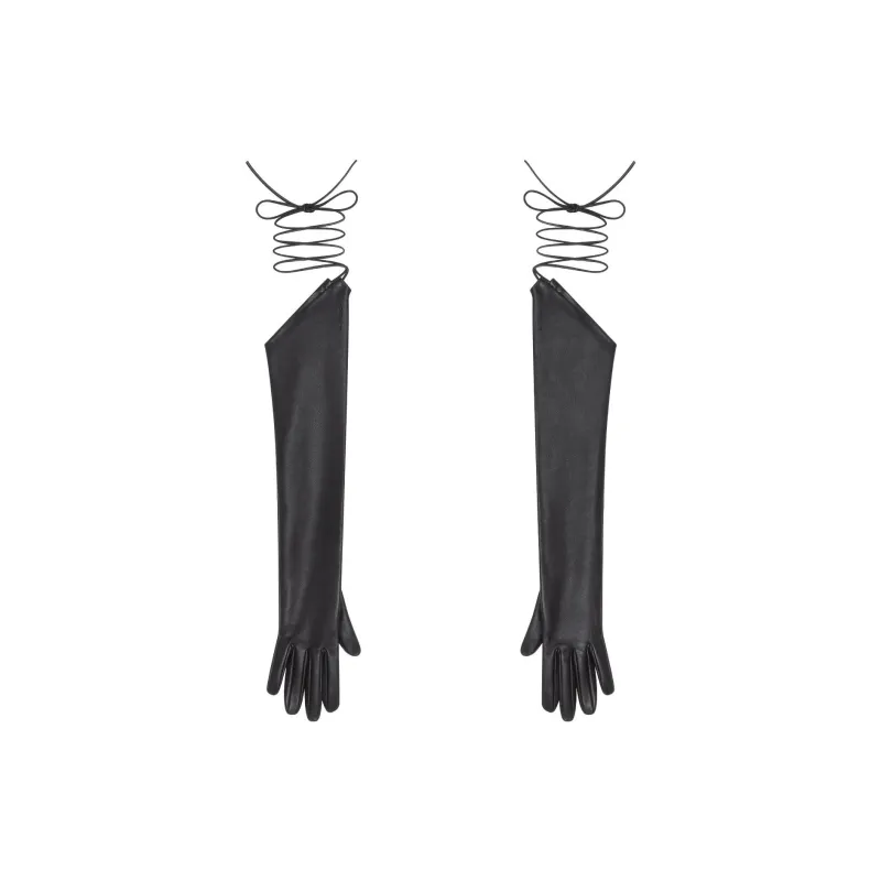 GIVENCHY Lambskin Gloves Women's Black-1