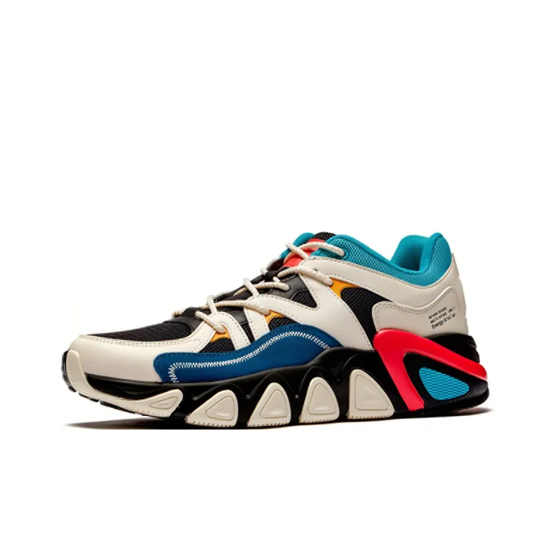 361° Chunky Sneakers Men Low Top Black/White/Blue-2