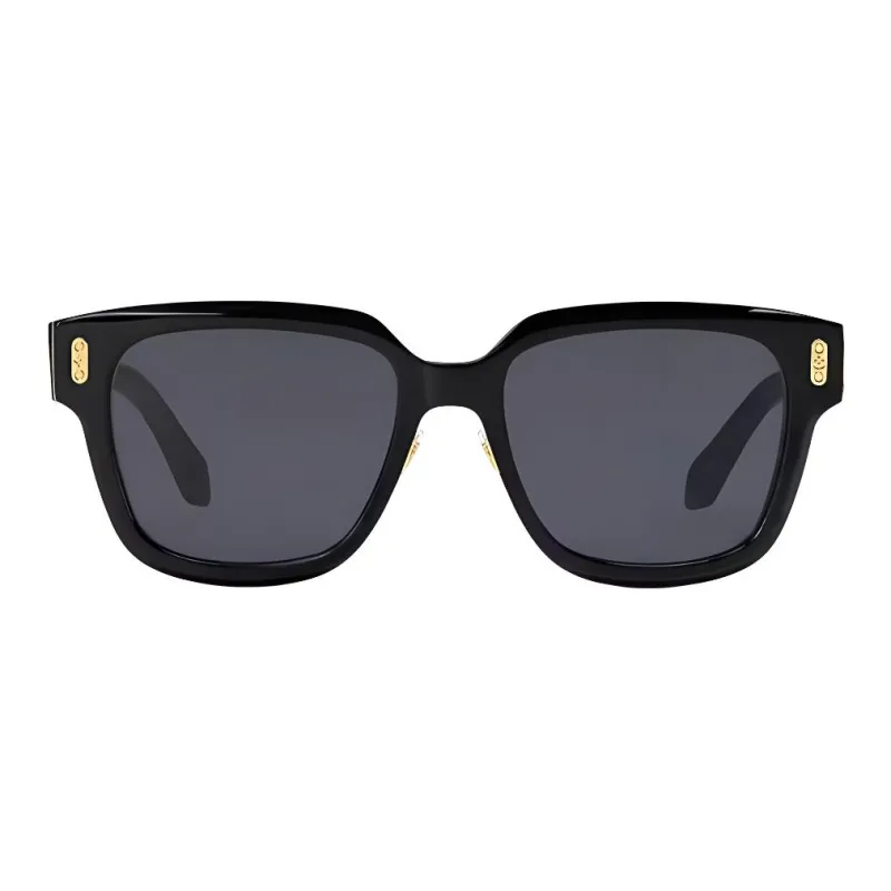 LOUIS VUITTON Injection Molding Irregular Shape Sunglasses Unisex Black-1