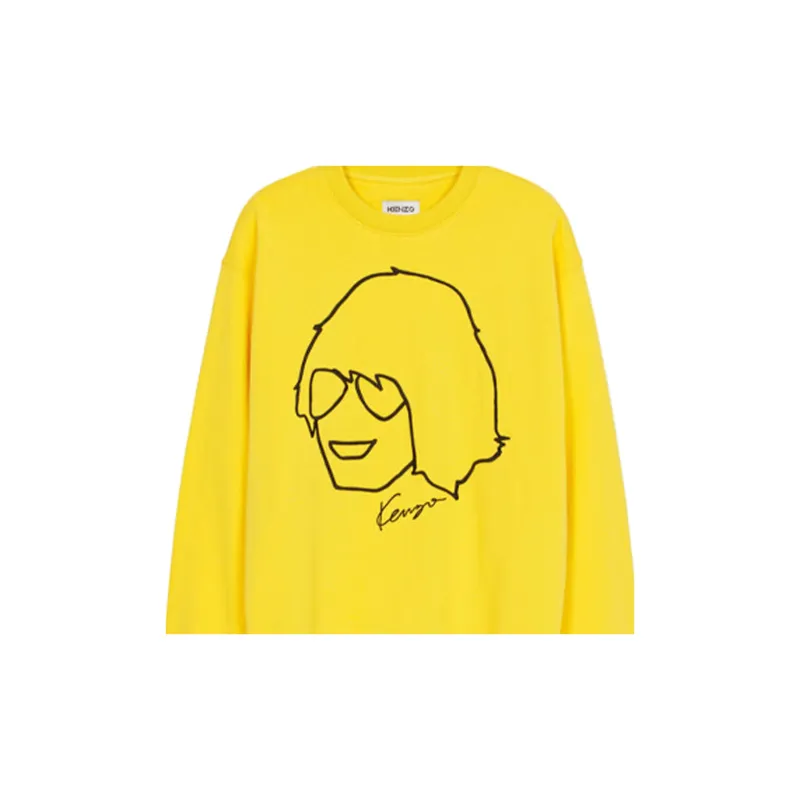 KENZO Sweatshirts Men Yellow-4