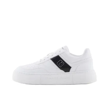 ARMANI EXCHANGEAE Low Top Skateboard Shoes Women's Pure White