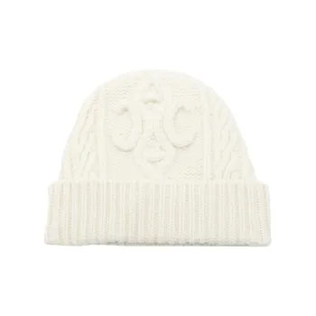CELINE Triomphe Beanie In Aran Cashmere And Wool