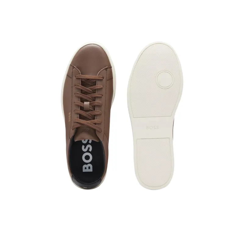 HUGO BOSS Skateboard Shoes Men's Brown-4
