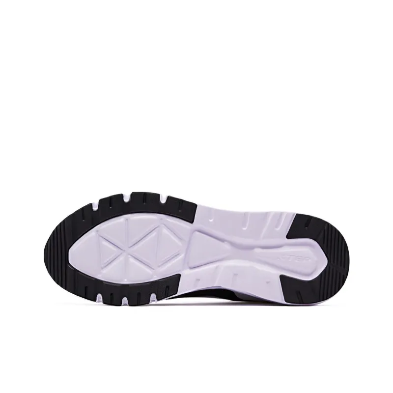 XTEP Cushioned Wear Resistant Breathable Height Increasing Low Top Chunky Sneakers Men's White Gray Black-3