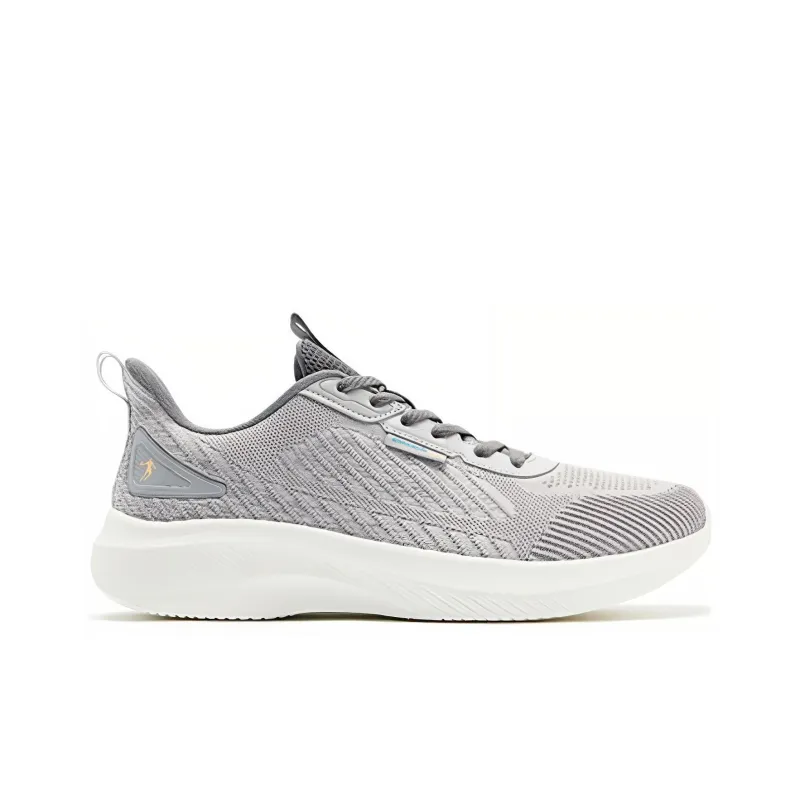 QIAODAN Water Resistant Low Top Running Shoes Men's Gray-1