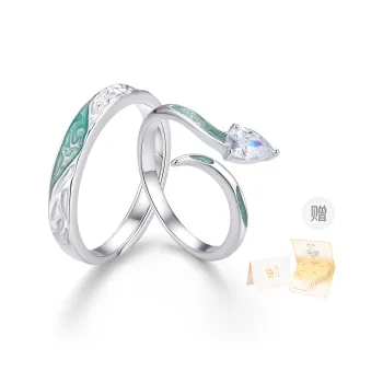 ZSY Silver 925 Ring 'Love Forever' Unisex