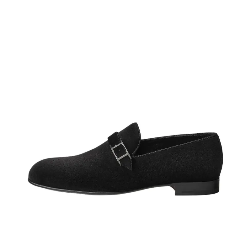 HERMES Jules Loafers Men's Black-0