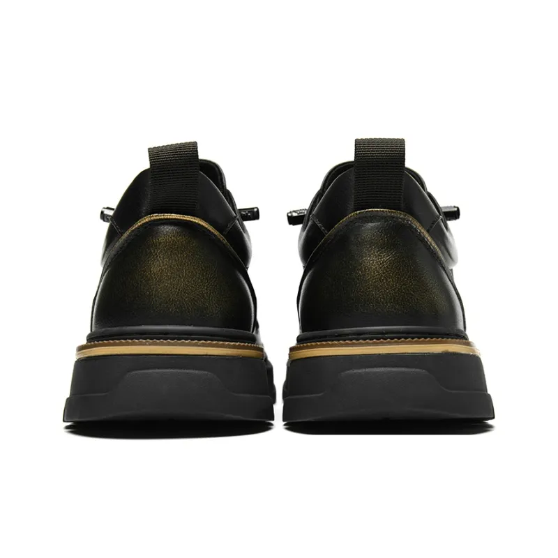 HLA Work Boots Men Low Top Black/Brown-3