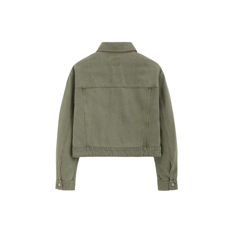 GAP Cropped Coats Women's-3
