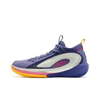 QIAODAN Basketball Shoes Men Low Top Night Twilight Purple/Silver