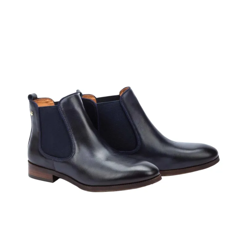 PIKOLINOS ROYAL Short Chelsea Boots 3cm Women's Dark Blue-3