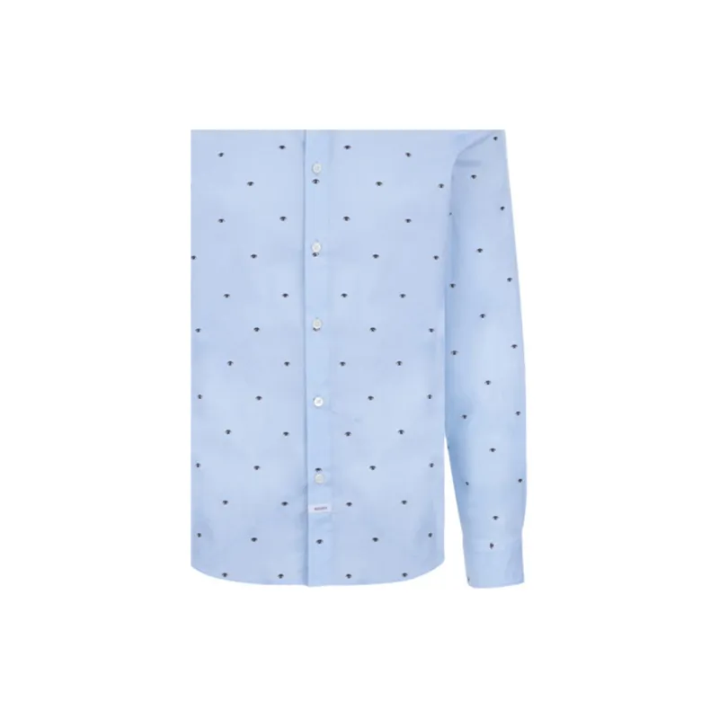 KENZO Shirts Men Light Blue-4