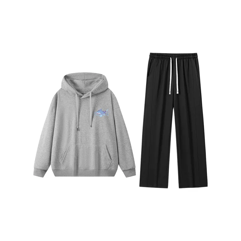 Small Columns Under The Sea Sweatshirt Set Unisex-57