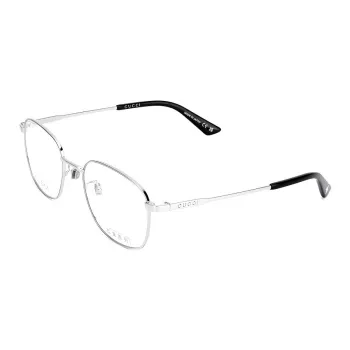 GUCCI Metal Square Eyeglass Frames Unisex