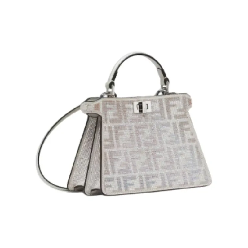 FENDI Crystal Handbag Women's White-1