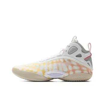 LINING Yushuai 19 Agglomerated Core Basketball Shoes Men Mid Top Orange