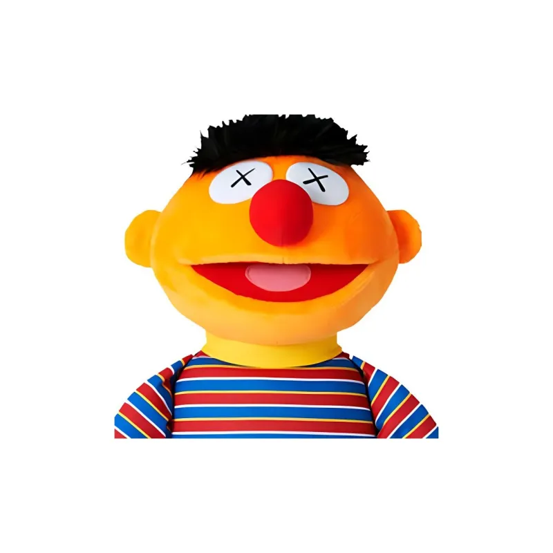 Kaws Sesame Street UNIQLO Ernie Plush Toy Orange-1