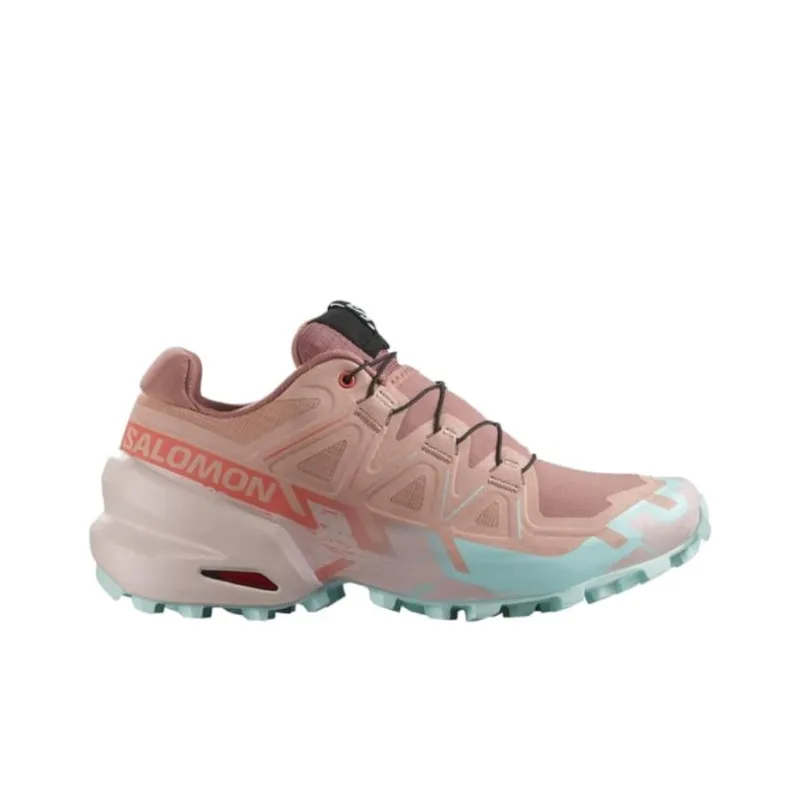 SALOMON Speedcross 6 Anti Slip Wear Resistant Low Top Casual Running Shoes Women's Pink-1