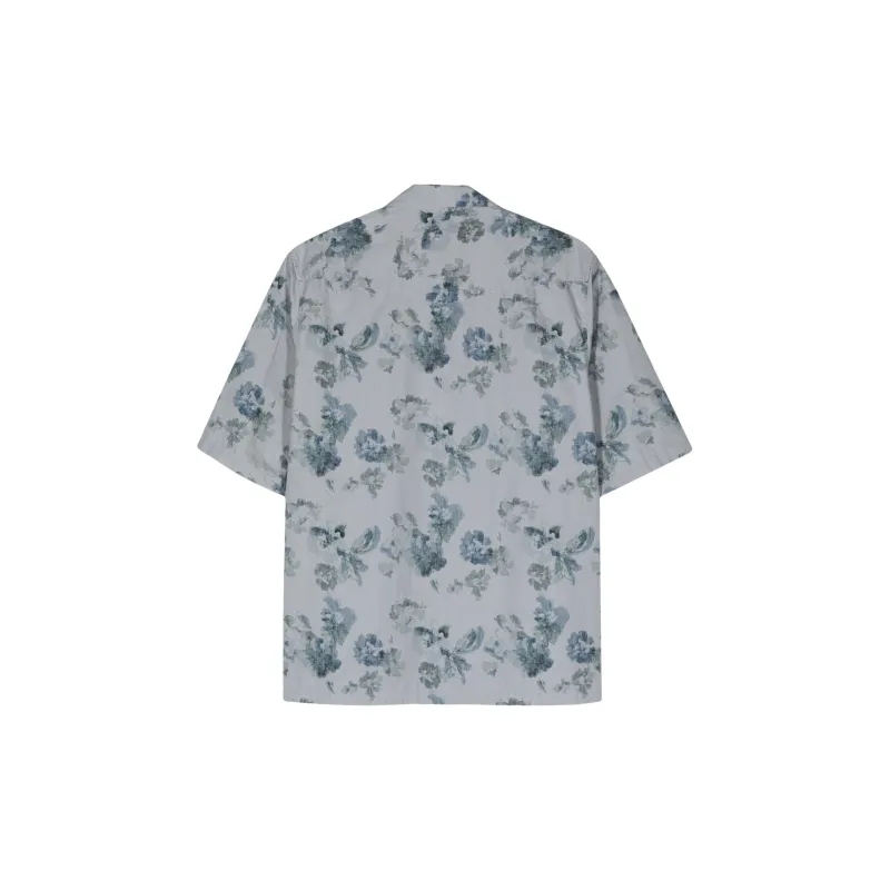 OFFICINE GENERALE Floral print Cotton Shirt-1