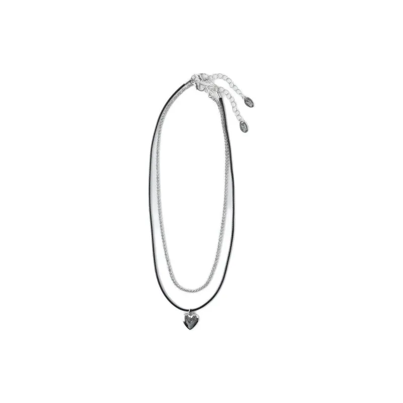 ZARA Rhinestone Brass Glass Zinc Iron Necklaces Kids' Silver-0