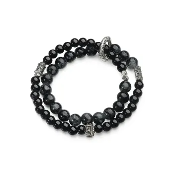 ZOKS Colored Glaze Jade Bracelets Women's