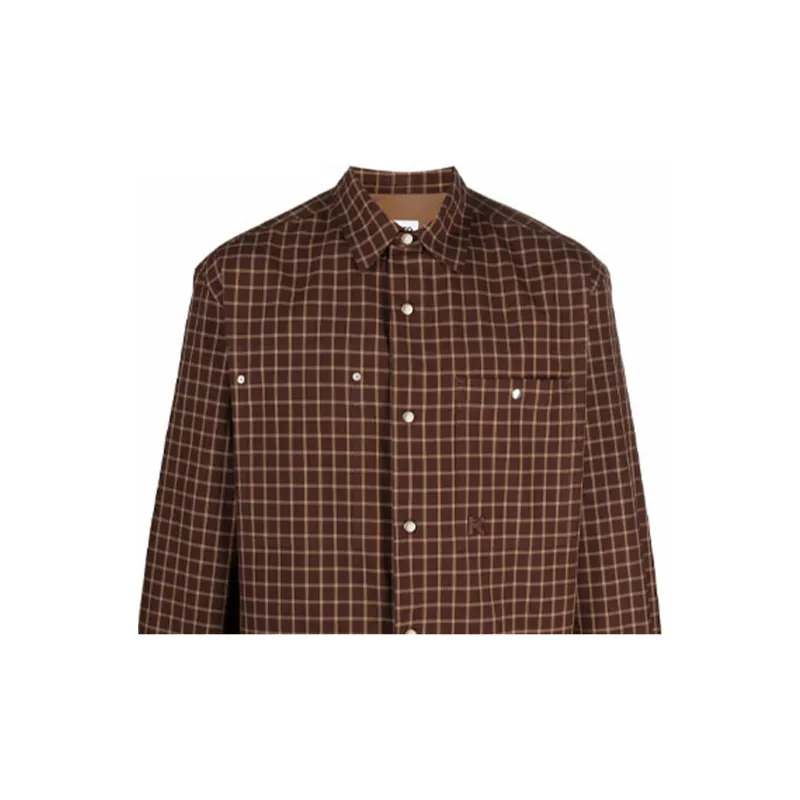 KENZO Shirts Men Brown-4