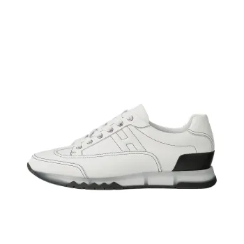 HERMES Trail Low Top Casual Shoes Men's White