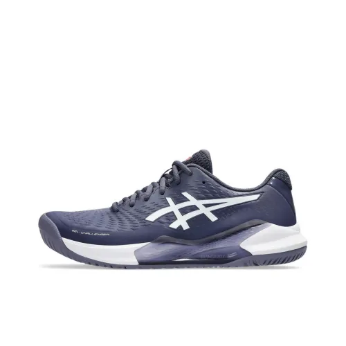 Asics Gel Challenger 14 Anti Slip Wear Resistant Low Top Tennis Shoes Men's Blue White