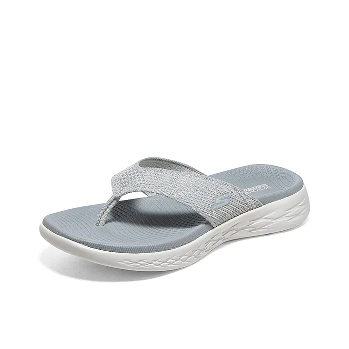 Skechers Quiet Flip Flops Women's Gray-2