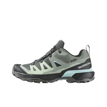 SALOMON X ULTRA 360 Anti Slip Wear Resistant Low Top Hiking Shoes Women's Green Gray