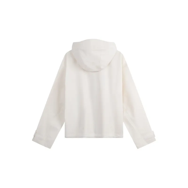 CALVIN KLEIN Cropped Coat Women's Cow Ivory-1
