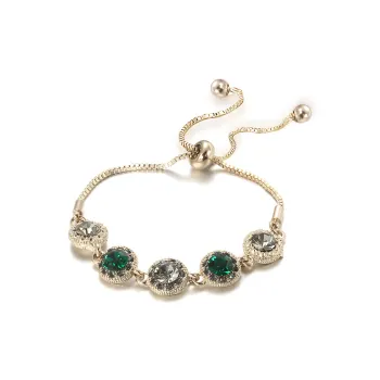 Shiban Alloy/Zircon Bracelets Unisex