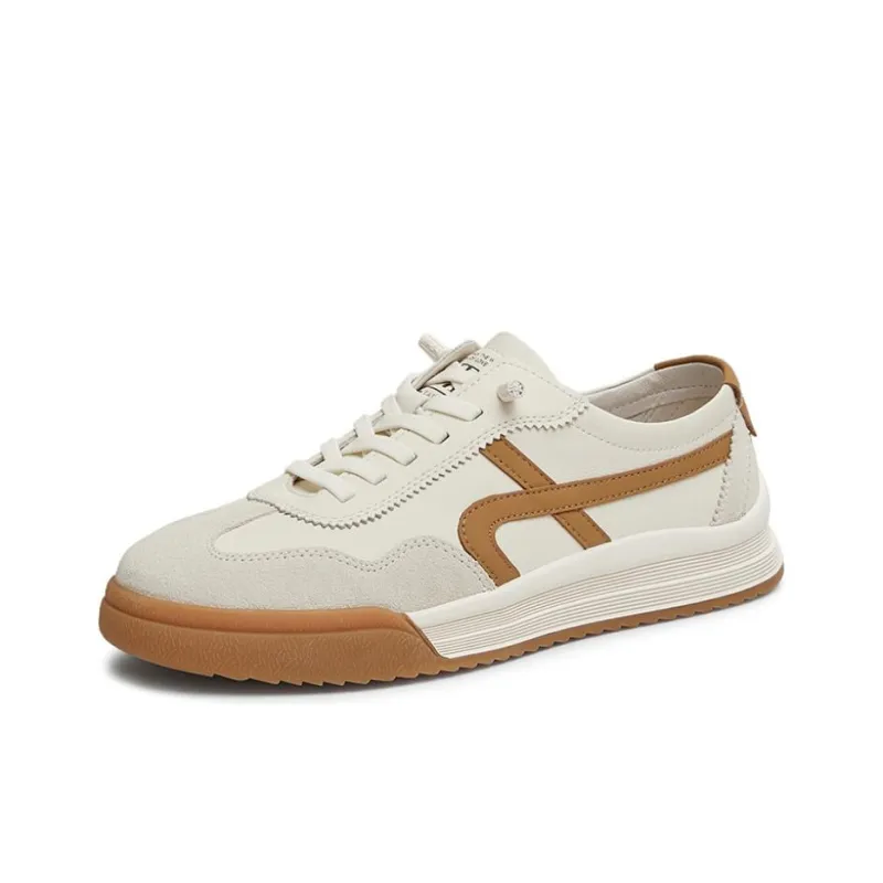Tata Skateboard Shoes Men's Ecru/Orchid Ecru/Brown-4