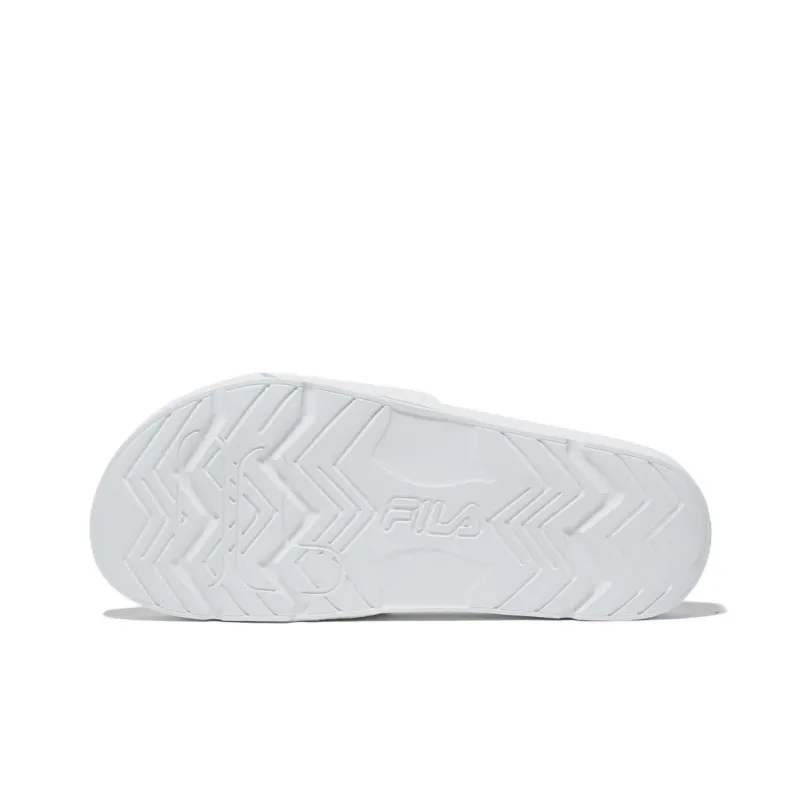 FILA DRIFTER Slip Resistant Abrasion Resistant Slide Slippers Unisex White-4