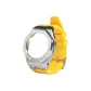 GA/GAB-2100/2110 Silver Offshore Watch Case with Yellow Fluoroelastomer Strap
