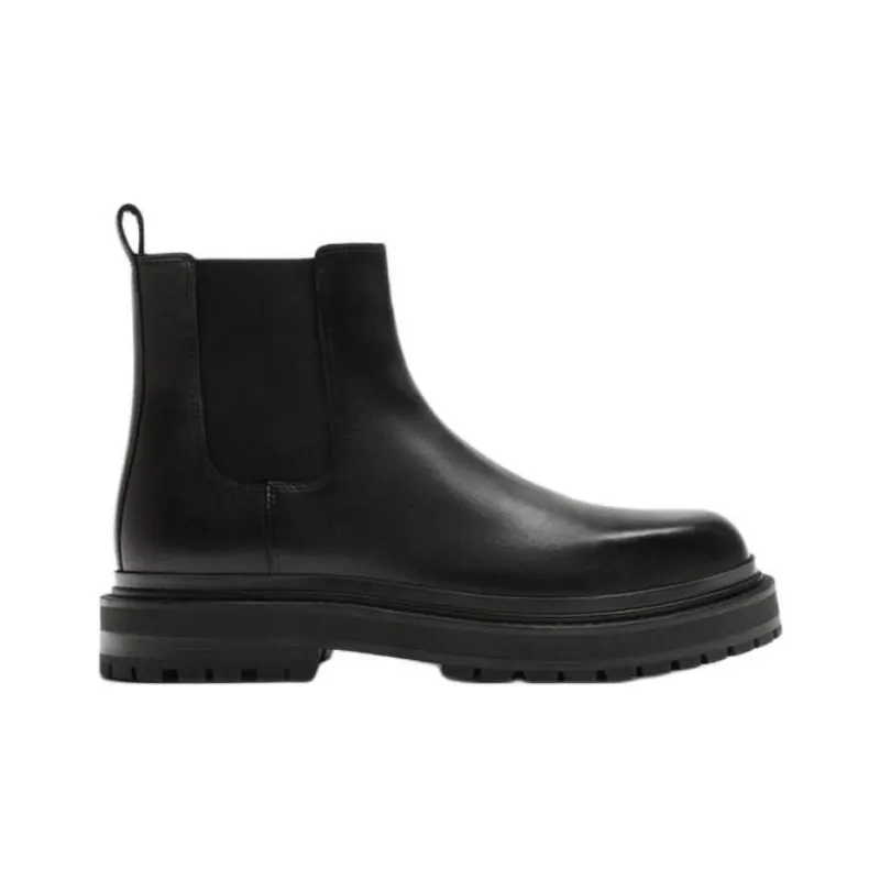 ZARA Short Chelsea Boots Men's Black-1