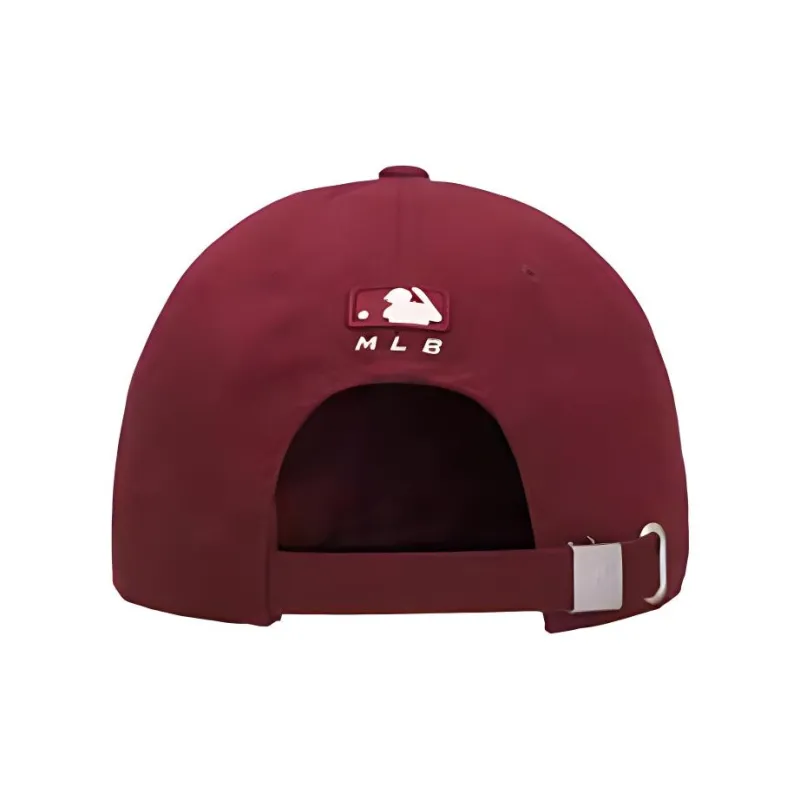 MLB Cotton Baseball Caps Unisex Burgundy-2