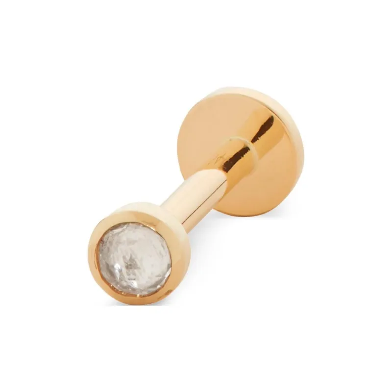 Monica Vinader 14kt Yellow Gold Mini Gem Single Earring-0