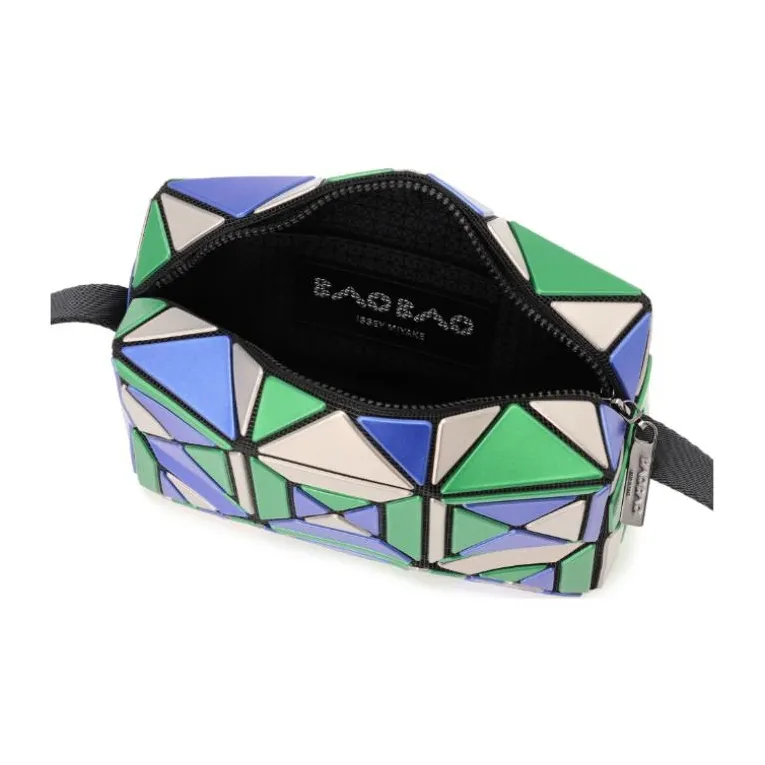 ISSEY MIYAKE Polyvinyl Chloride Resin Shoulder Bag, Crossbody Bag Women's Blue Mixed-2