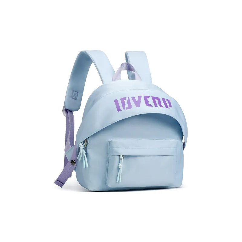 LOVERPUSS Fabric Backpack Small Size Women's Blue/Purple-1