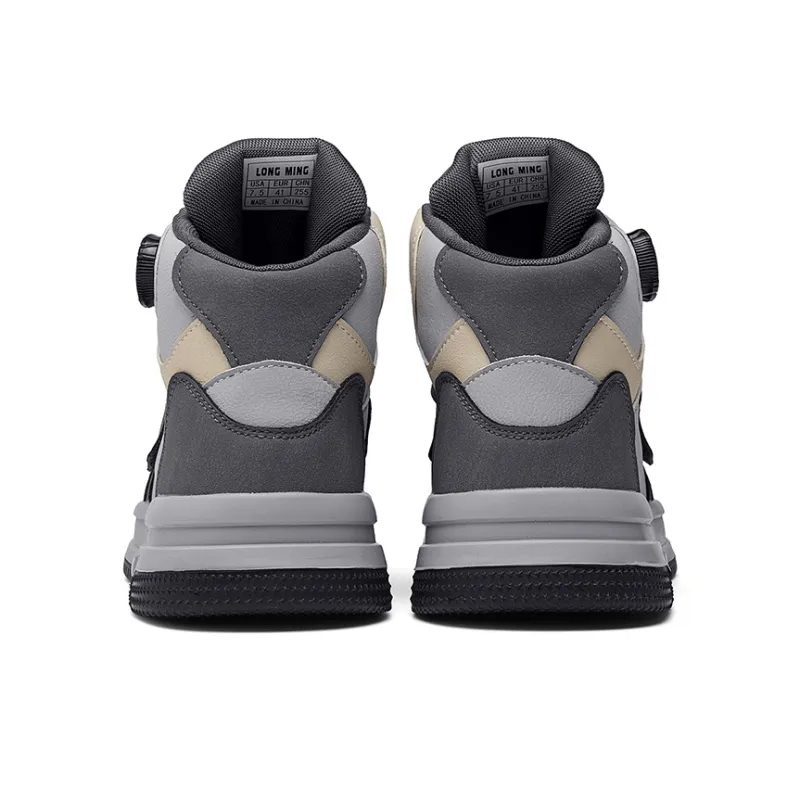 OFFER AITR Anti Slip And Wear Resistant Breathable High Top Skateboard Shoes Men's-16