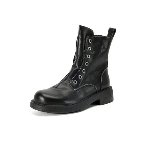 XIAOAJUE Ankle Boots 3.5cm Women's Black