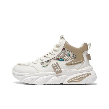 AD Anti Slip And Wear Resistant Height Increasing Mid Top Chunky Sneakers Men's