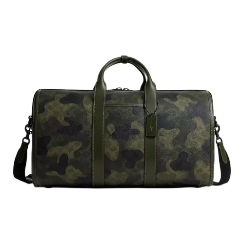 COACH Gotham Coated Canvas Travel Bag Men's Army Green