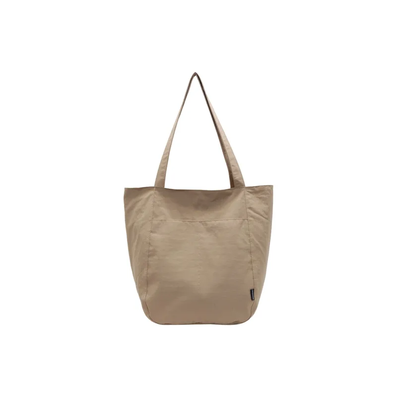 SUN EARTH &U Fabric Tote Bag, Shoulder Bag Regular Women's Black/Beige/Khaki-0